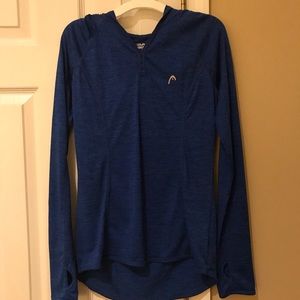 Dri fit pullover with good. Navy blue